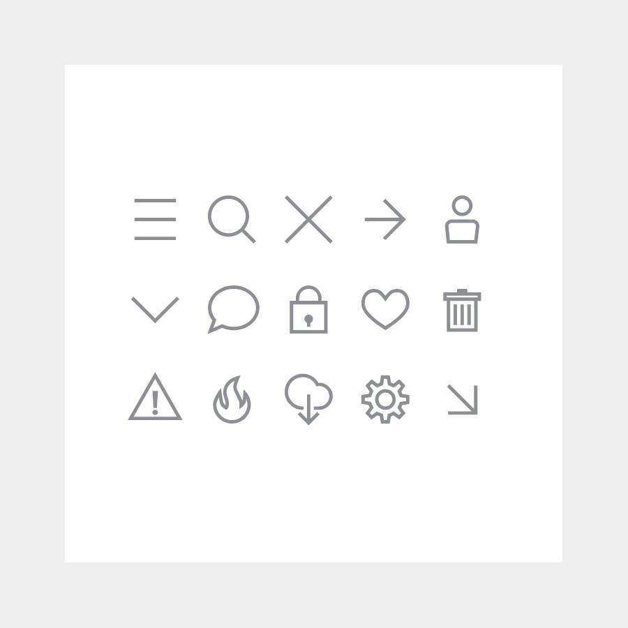 Pictograms & icons